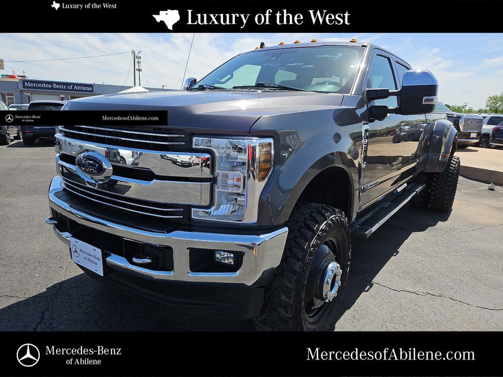 Gray (Magnetic) 2019 Ford F-350 Super Duty Lariat Crew Cab LB DRW 4WD Pickup Truck Four-Wheel Drive 6-Speed Automatic