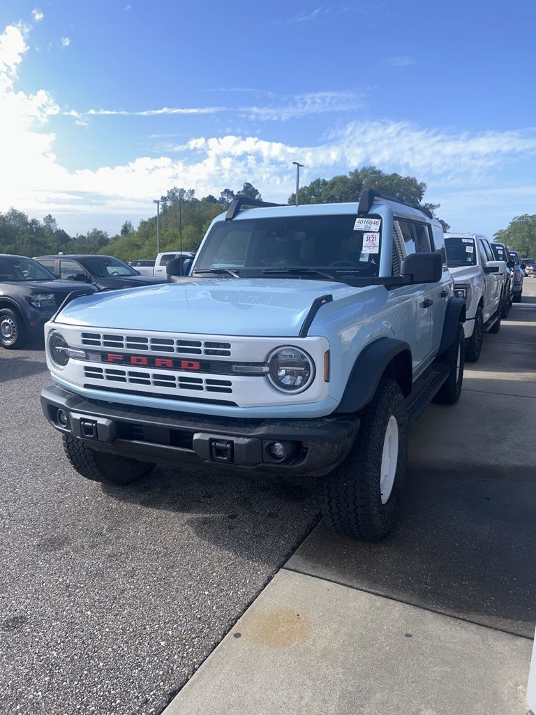 Blue 2025 Ford Bronco Heritage Edition 4-Door 4WD SUV / Crossover Four-Wheel Drive Automatic