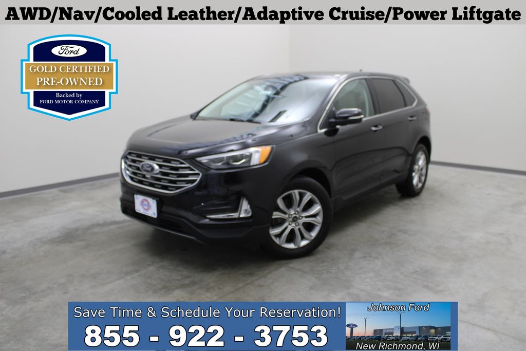 Black Metallic 2024 Ford Edge SUV / Crossover All-Wheel Drive 8-Speed Automatic