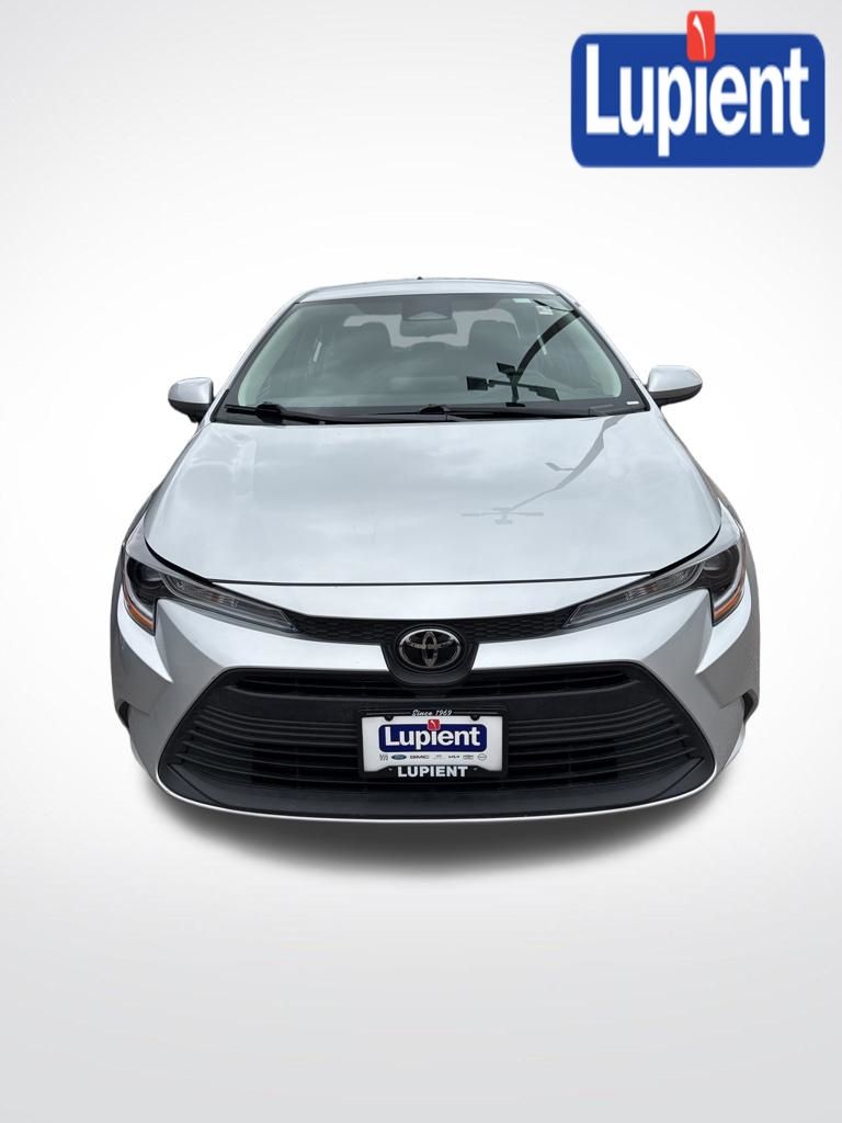 Silver 2025 Toyota Corolla LE FWD Sedan Front-Wheel Drive Continuously Variable Transmission
