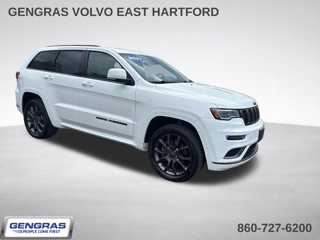 Bright White Clearcoat 2021 Jeep Grand Cherokee SUV / Crossover Four-Wheel Drive 8-Speed Automatic
