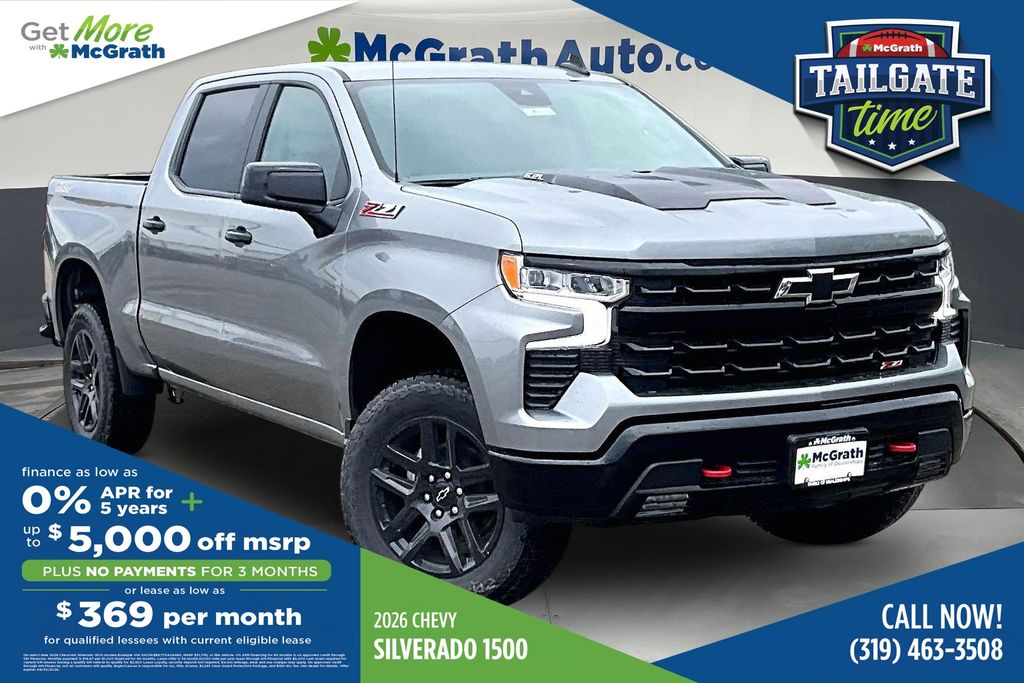 Sterling Gray Metallic 2026 Chevrolet Silverado 1500 Pickup Truck Four-Wheel Drive Automatic