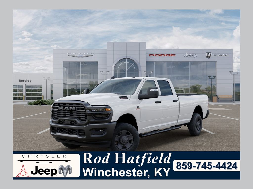 Bright White Clearcoat 2026 RAM 2500 Tradesman Crew Cab LB 4WD Pickup Truck Four-Wheel Drive 8-Speed Automatic