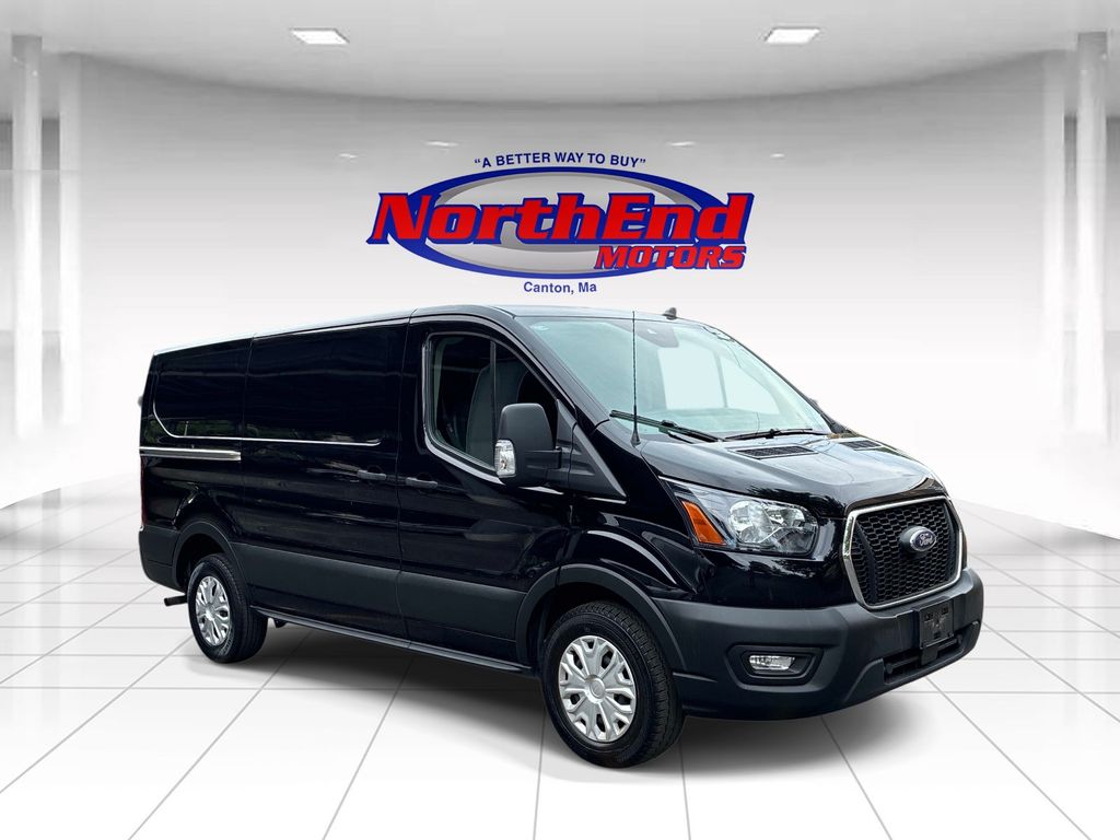 Black Metallic 2024 Ford Transit Cargo Van Rear-Wheel Drive 