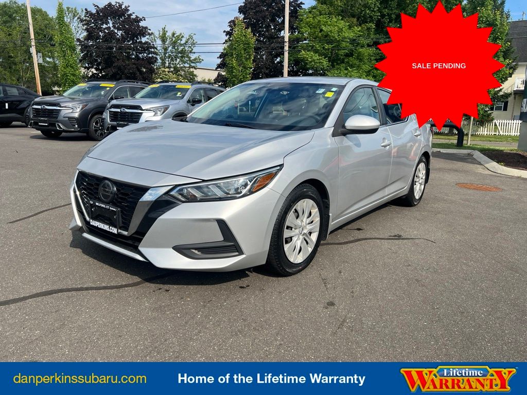 Brilliant Silver Metallic 2021 Nissan Sentra Sedan Front-Wheel Drive Continuously Variable Transmission