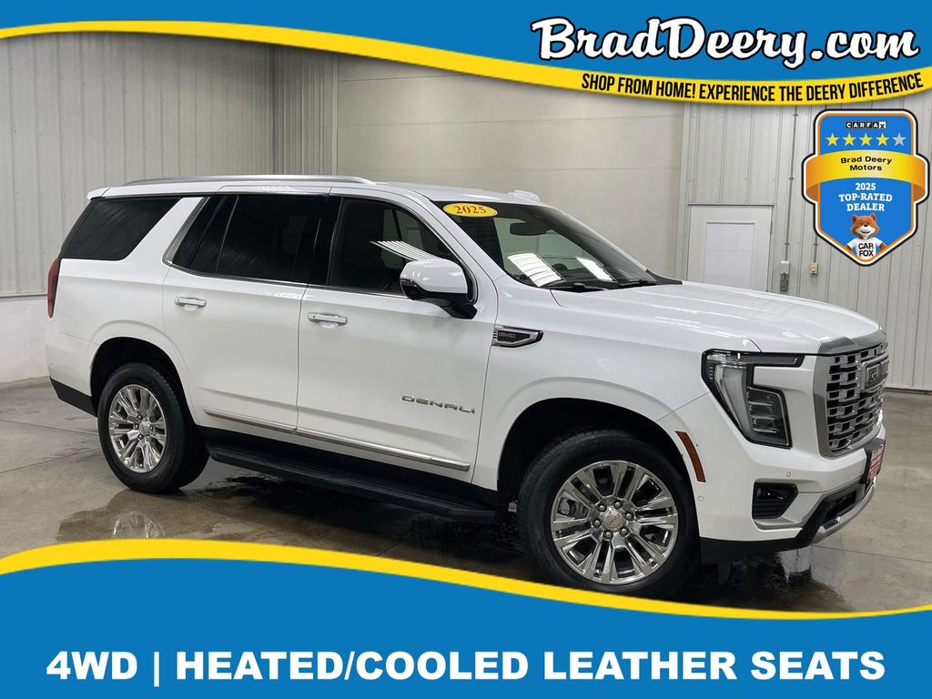 Summit White 2025 GMC Yukon SUV / Crossover Four-Wheel Drive Automatic