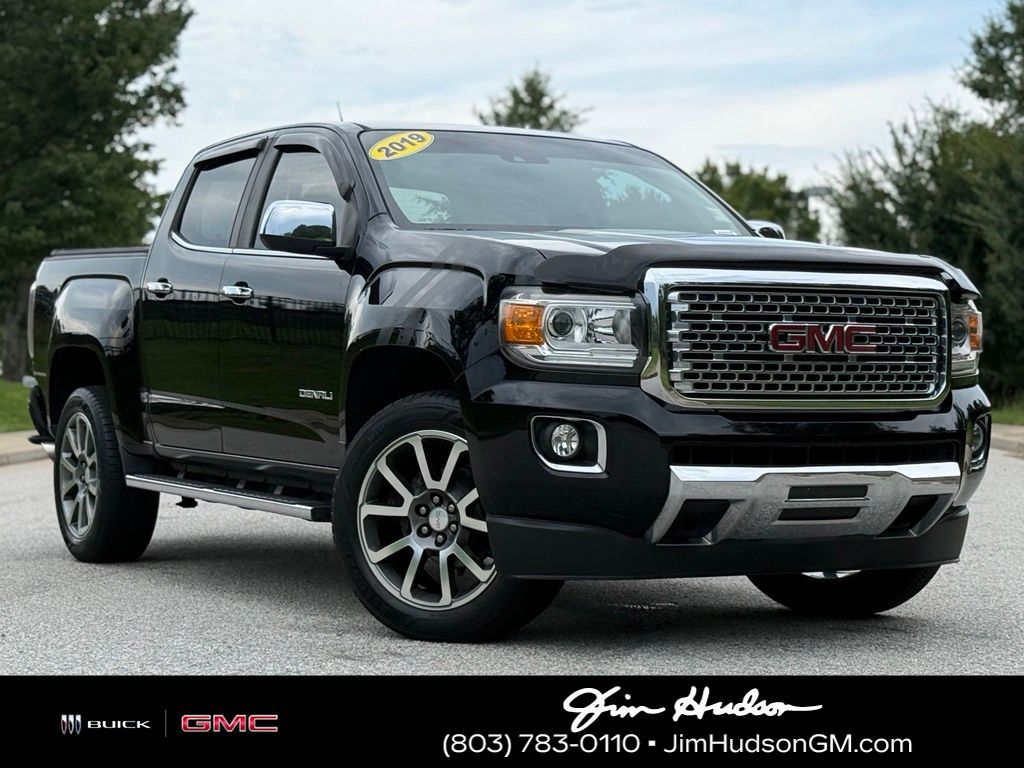 Onyx Black 2019 GMC Canyon Pickup Truck Four-Wheel Drive 8-Speed Automatic