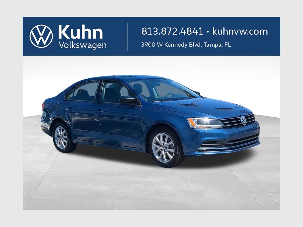 Silk Blue Metallic 2015 Volkswagen Jetta Sedan Front-Wheel Drive 6-Speed Automatic