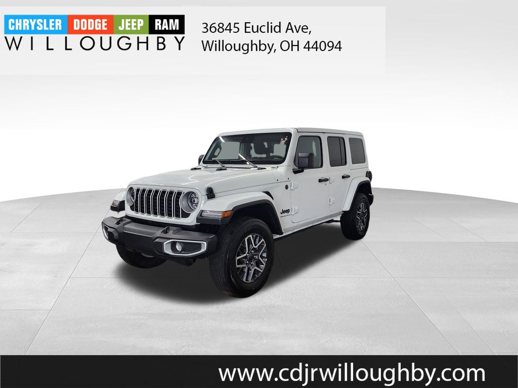 Bright White Clearcoat 2025 Jeep Wrangler SUV / Crossover Four-Wheel Drive 8-Speed Automatic
