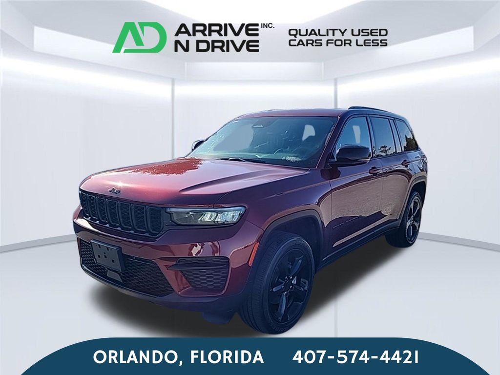 Velvet Red Pearlcoat 2023 Jeep Grand Cherokee SUV / Crossover Four-Wheel Drive 8-Speed Automatic