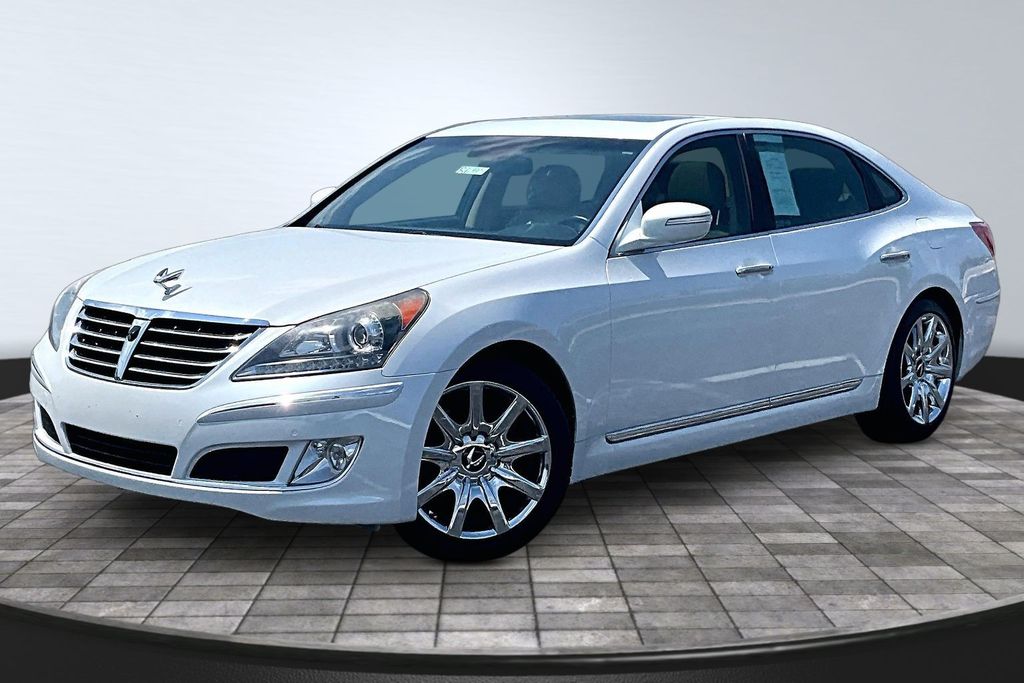 White Satin Pearl 2011 Hyundai Equus Sedan Rear-Wheel Drive 6-Speed Automatic