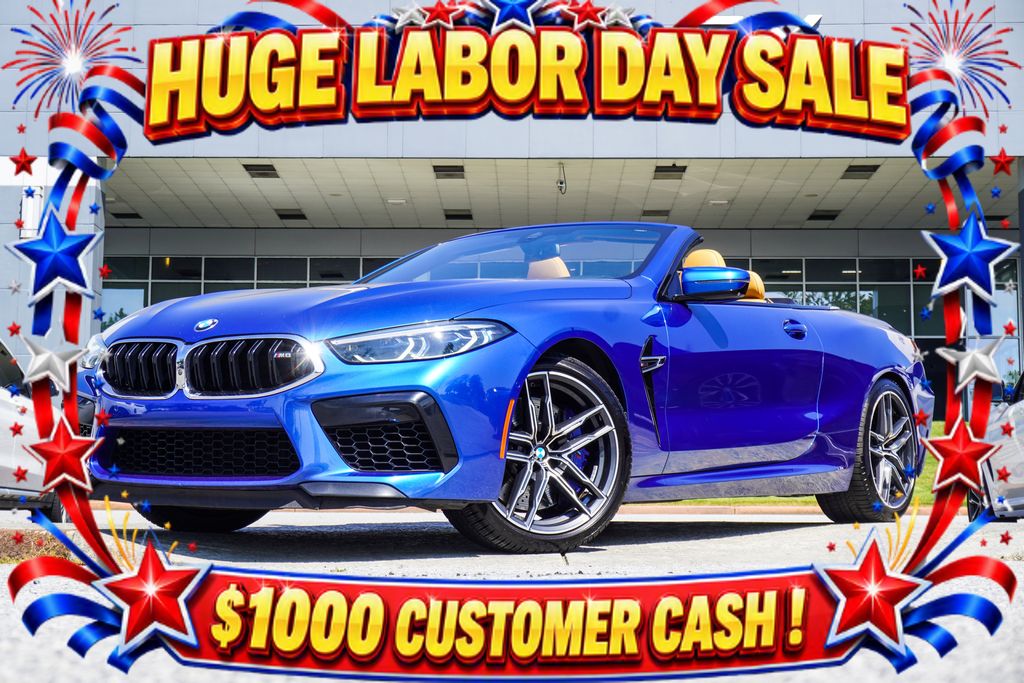 Sonic Speed Blue Metallic 2020 BMW M8 Convertible All-Wheel Drive 8-Speed Automatic