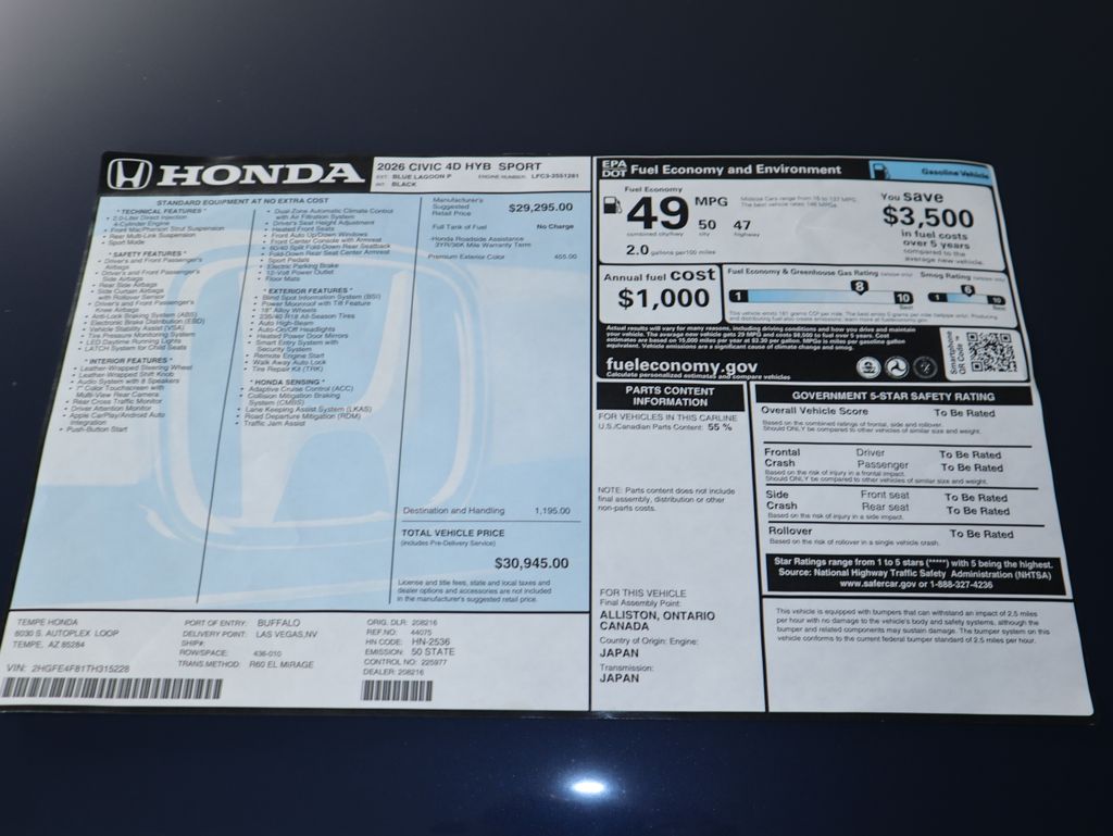 Thumbnail: 2026 Honda Civic - 9