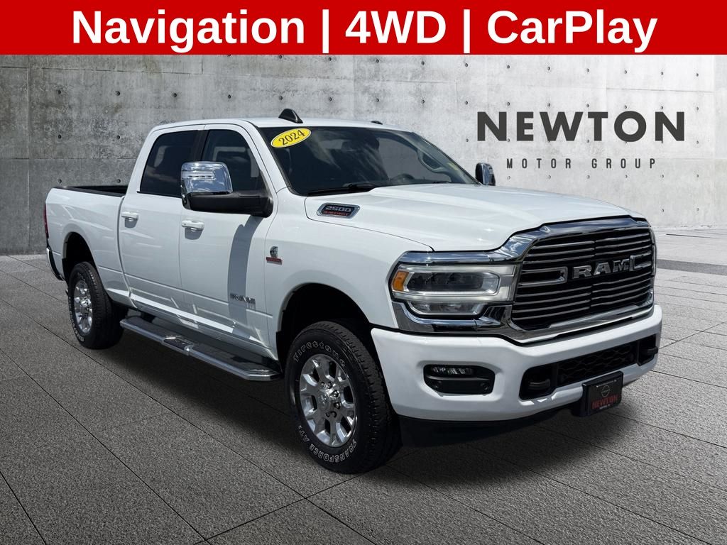 Bright White Clearcoat 2024 RAM 2500 Pickup Truck Four-Wheel Drive 6-Speed Automatic