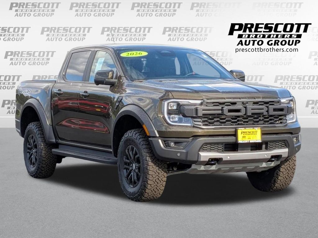 Shelter Green Metallic 2026 Ford Ranger Raptor SuperCrew 4WD Pickup Truck Four-Wheel Drive Automatic