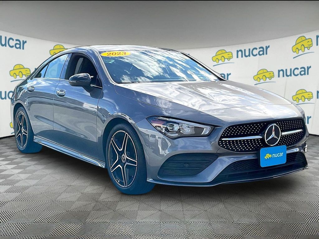 Gray 2023 Mercedes-Benz CLA Coupe All-Wheel Drive 7-Speed Automatic