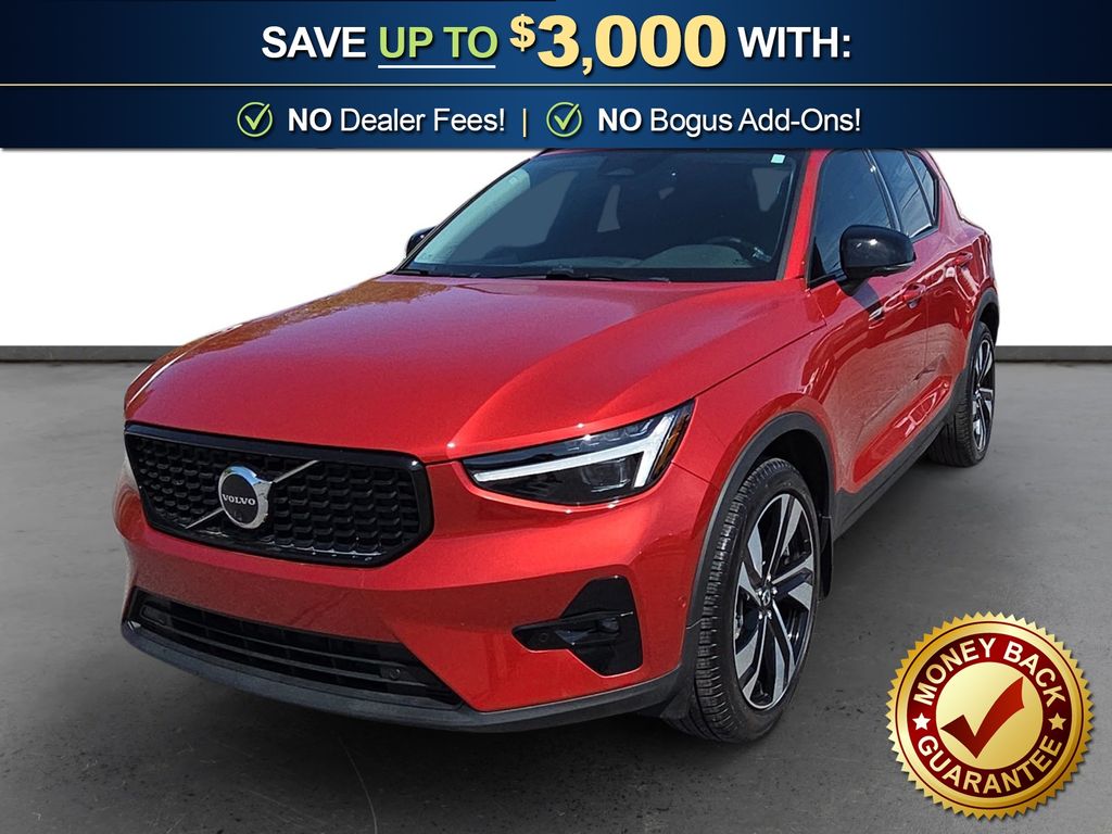 Fusion Red Metallic 2025 Volvo XC40 B5 Ultra Dark Theme AWD SUV / Crossover All-Wheel Drive Automatic
