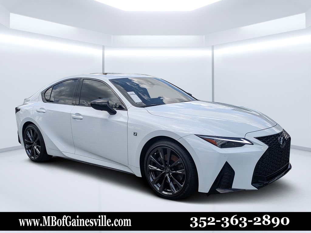 Ultra White 2025 Lexus IS 350 F Sport RWD Sedan Rear-Wheel Drive 8-Speed Automatic