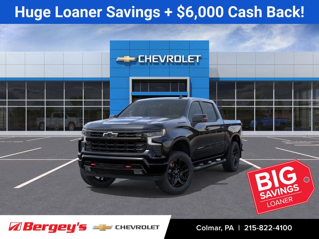 Black 2026 Chevrolet Silverado 1500 Pickup Truck Four-Wheel Drive Automatic