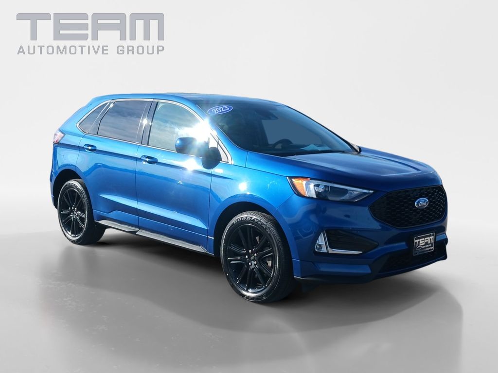 Atlas Blue Metallic 2023 Ford Edge ST Line AWD SUV / Crossover All-Wheel Drive 8-Speed Automatic