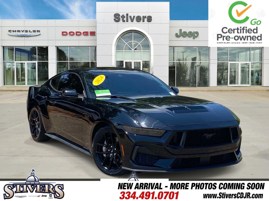 Shadow Black 2024 Ford Mustang Coupe Rear-Wheel Drive Automatic