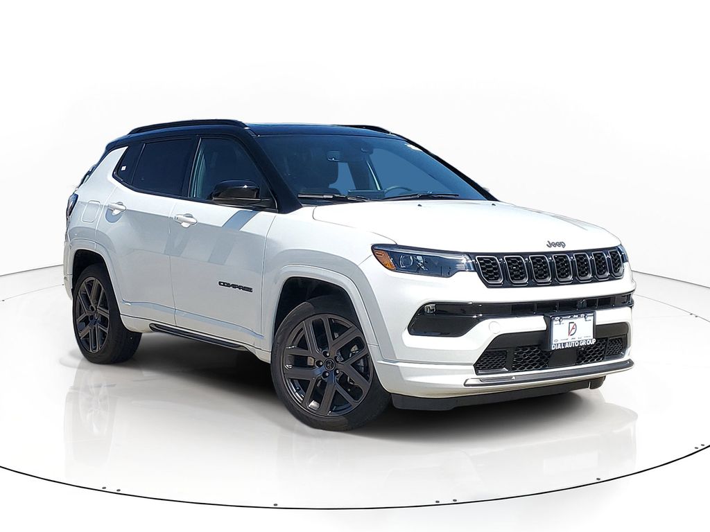 Bright White Clearcoat 2025 Jeep Compass Limited 4WD SUV / Crossover Four-Wheel Drive 8-Speed Automatic