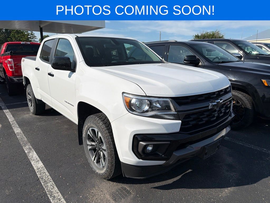 Summit White 2021 Chevrolet Colorado Pickup Truck Four-Wheel Drive 8-Speed Automatic