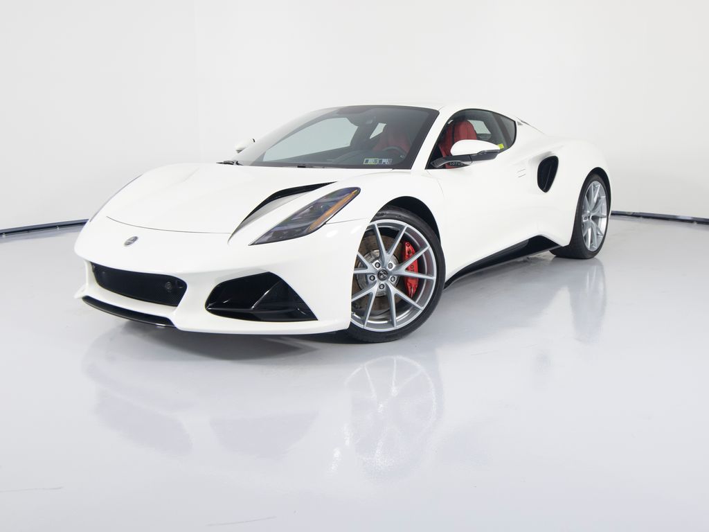 Mist White 2025 Lotus Emira Coupe Rear-Wheel Drive 6-Speed Manual