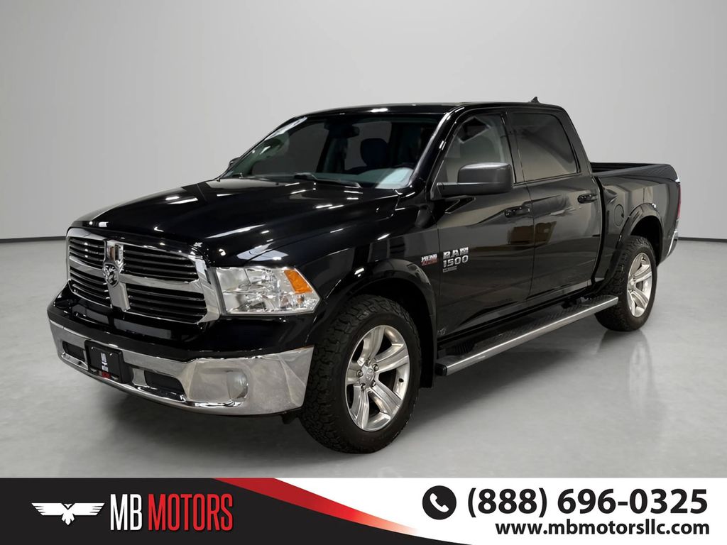 Brilliant Black Crystal Pearlcoat 2019 RAM 1500 Pickup Truck Four-Wheel Drive 8-Speed Automatic
