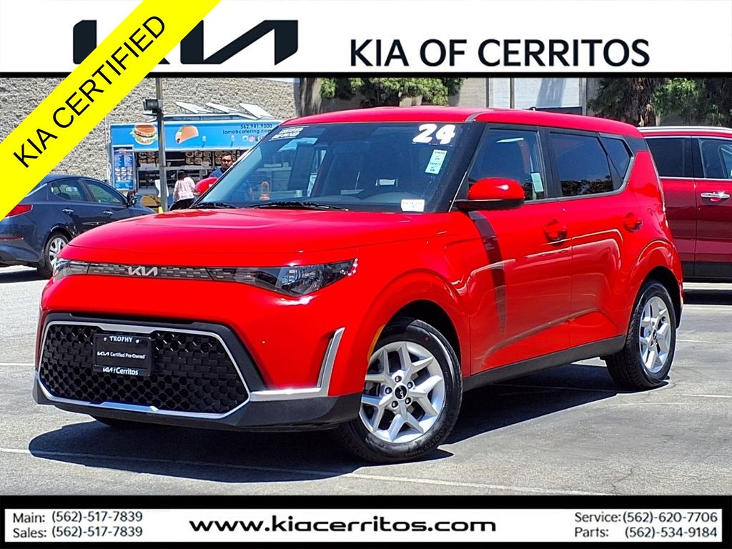 Inferno Red 2024 Kia Soul SUV / Crossover Front-Wheel Drive Continuously Variable Transmission