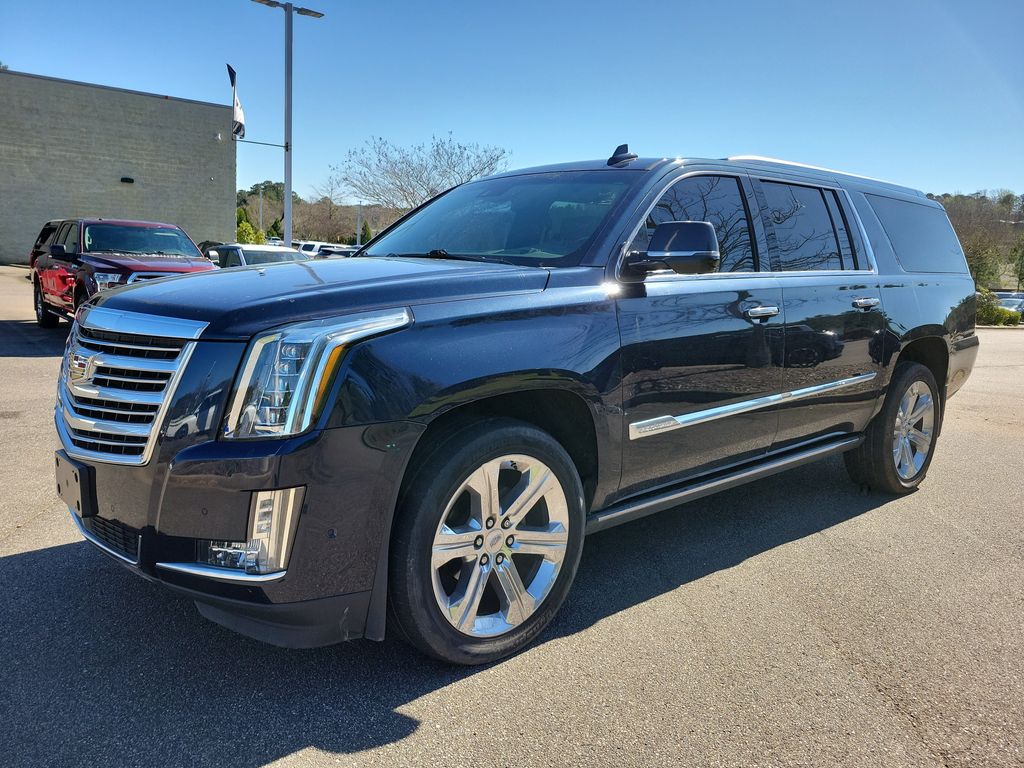 Dark Adriatic Blue Metallic 2018 Cadillac Escalade ESV SUV / Crossover Four-Wheel Drive Automatic