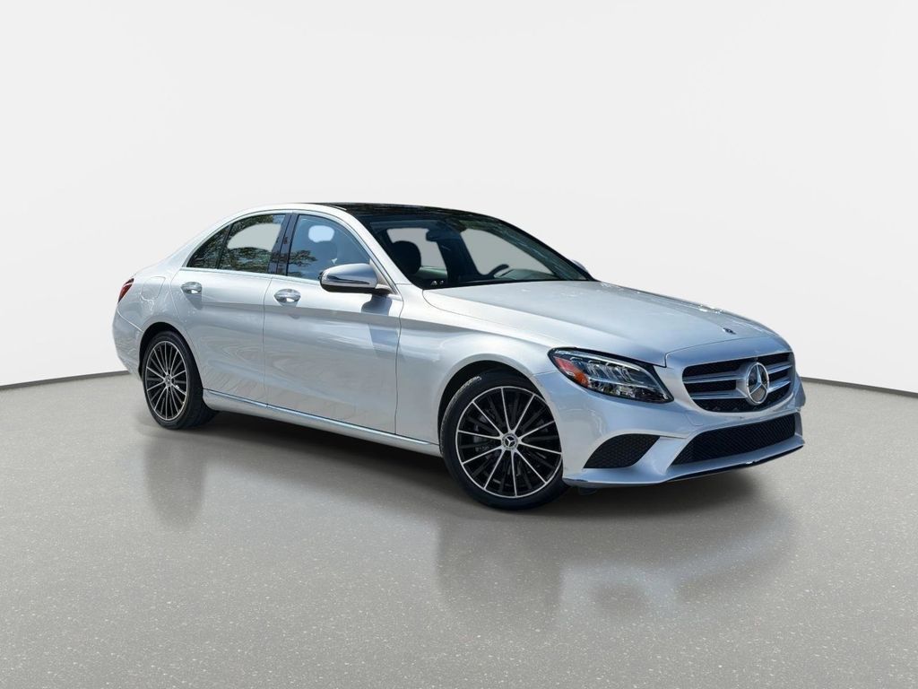 Silver 2021 Mercedes-Benz C-Class C 300 Sedan RWD Sedan Rear-Wheel Drive Automatic