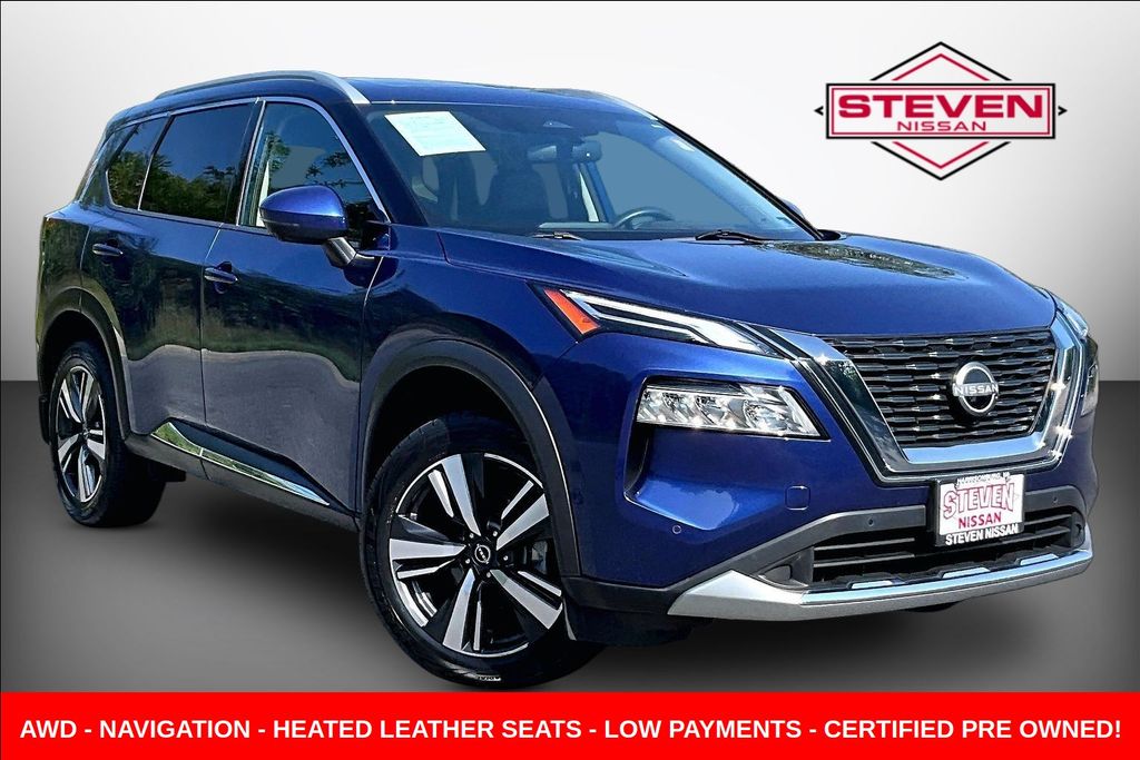 Caspian Blue Metallic 2023 Nissan Rogue SUV / Crossover All-Wheel Drive Continuously Variable Transmission