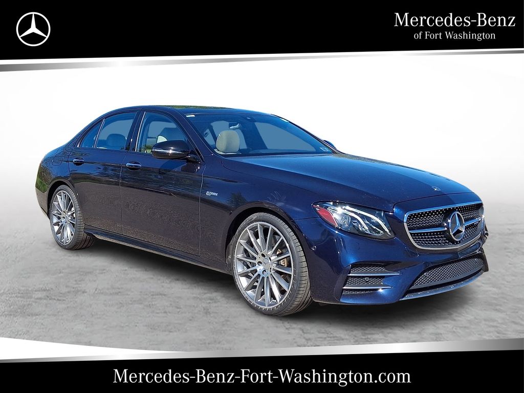 Lunar Blue Metallic 2018 Mercedes-Benz E-Class AMG E 43 Sedan 4MATIC Sedan All-Wheel Drive 9-Speed Automatic