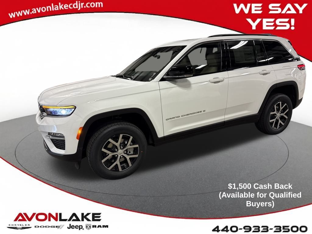 Bright White Clearcoat 2025 Jeep Grand Cherokee Limited 4WD SUV / Crossover Four-Wheel Drive 8-Speed Automatic