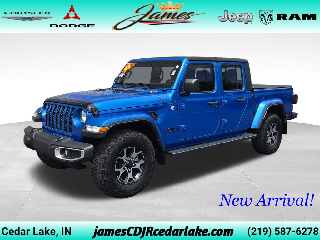 Hydro Blue Pearlcoat 2021 Jeep Gladiator Sport Crew Cab 4WD Pickup Truck Four-Wheel Drive 8-Speed Automatic