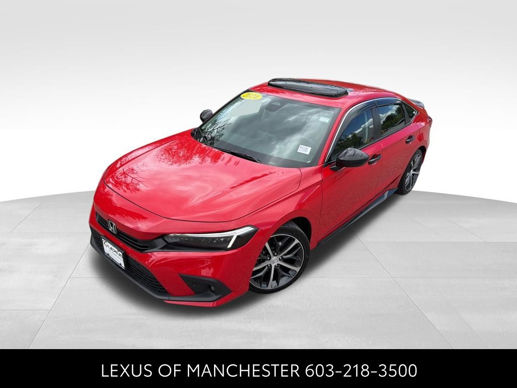 Rallye Red 2024 Honda Civic Sedan Front-Wheel Drive Continuously Variable Transmission
