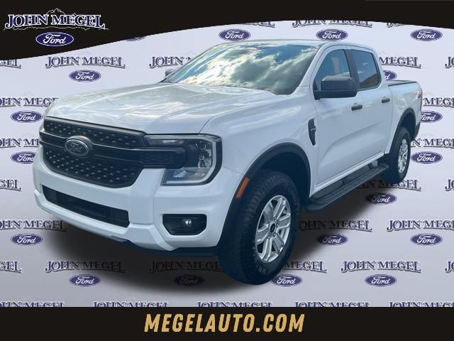 Oxford White 2025 Ford Ranger XL SuperCrew 4WD Pickup Truck Four-Wheel Drive Automatic