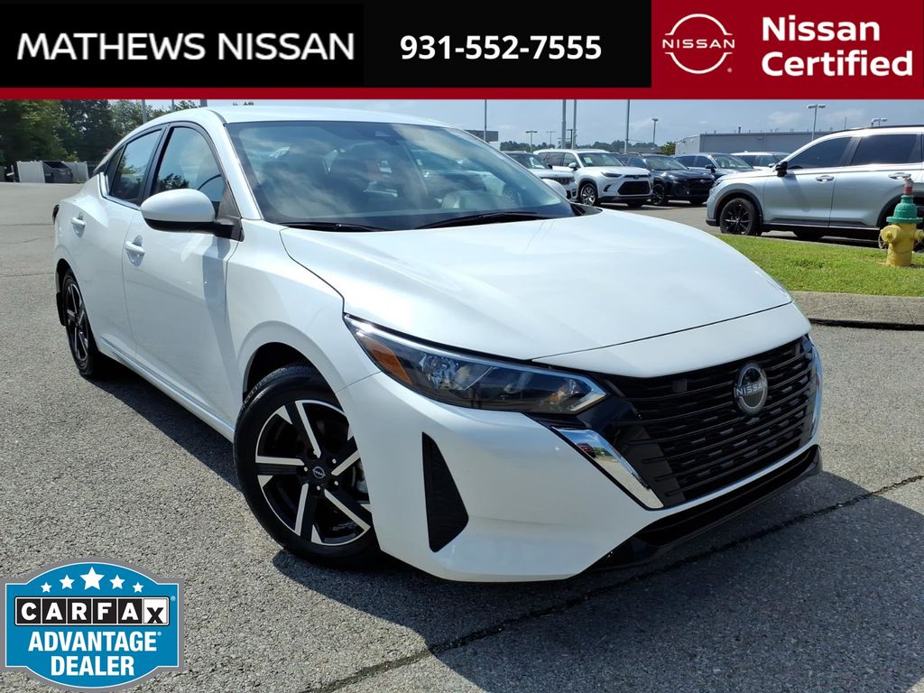 Aspen White 2025 Nissan Sentra Sedan Front-Wheel Drive Continuously Variable Transmission