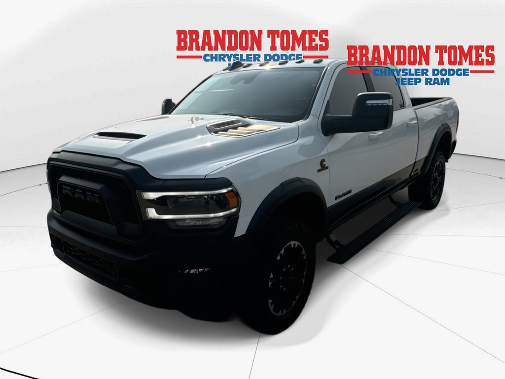 Bright White Clearcoat 2024 RAM 2500 Pickup Truck Four-Wheel Drive 6-Speed Automatic