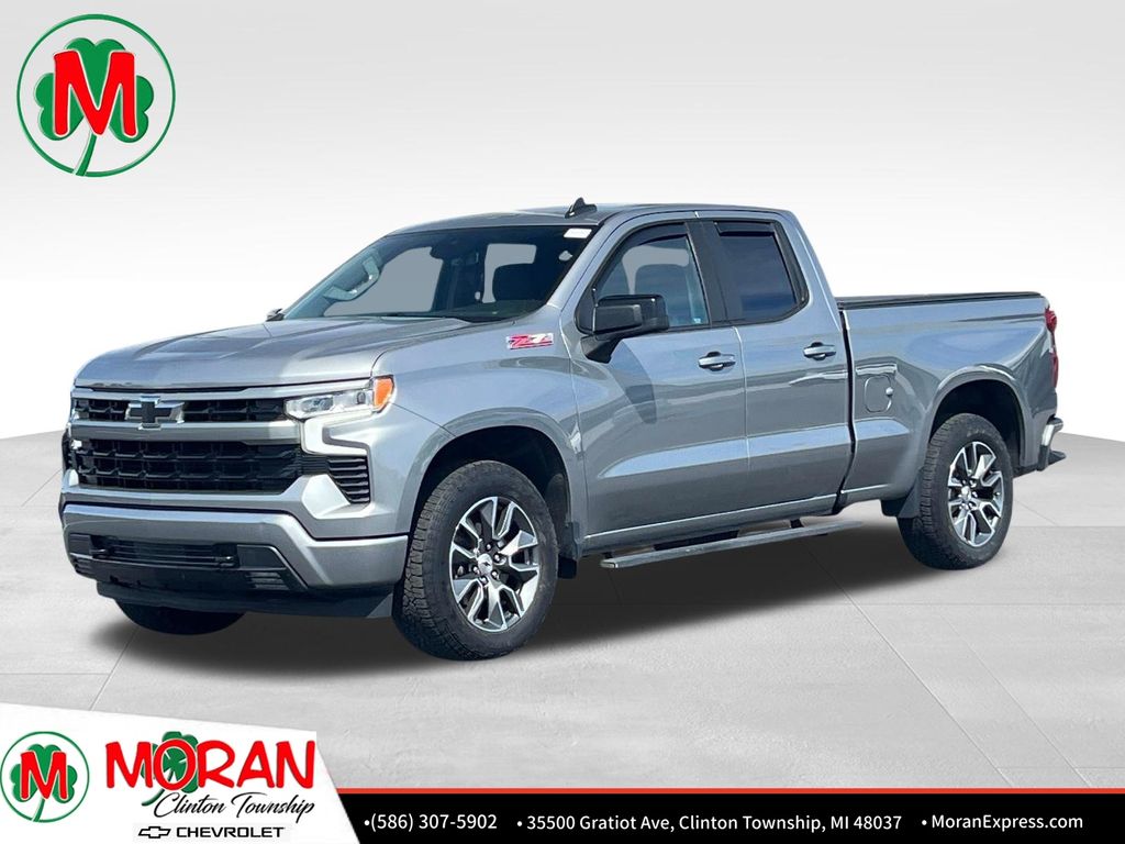 Sterling Gray Metallic 2023 Chevrolet Silverado 1500 Pickup Truck Four-Wheel Drive Automatic