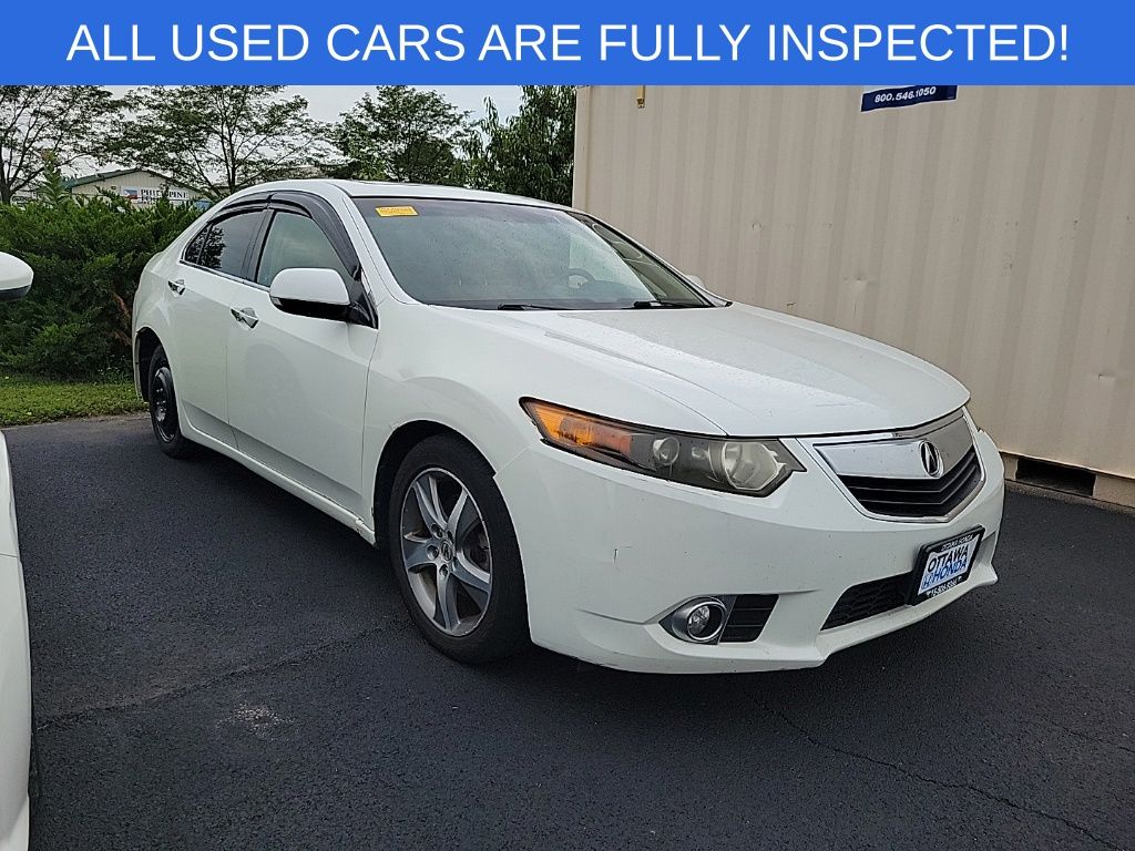White 2012 Acura TSX Sedan Front-Wheel Drive 5-Speed Automatic