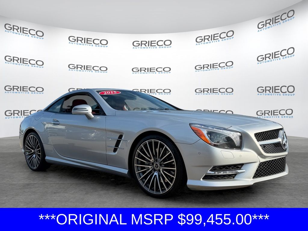 Iridium Silver Metallic 2015 Mercedes-Benz SL-Class SL 400 Convertible Rear-Wheel Drive 7-Speed Automatic