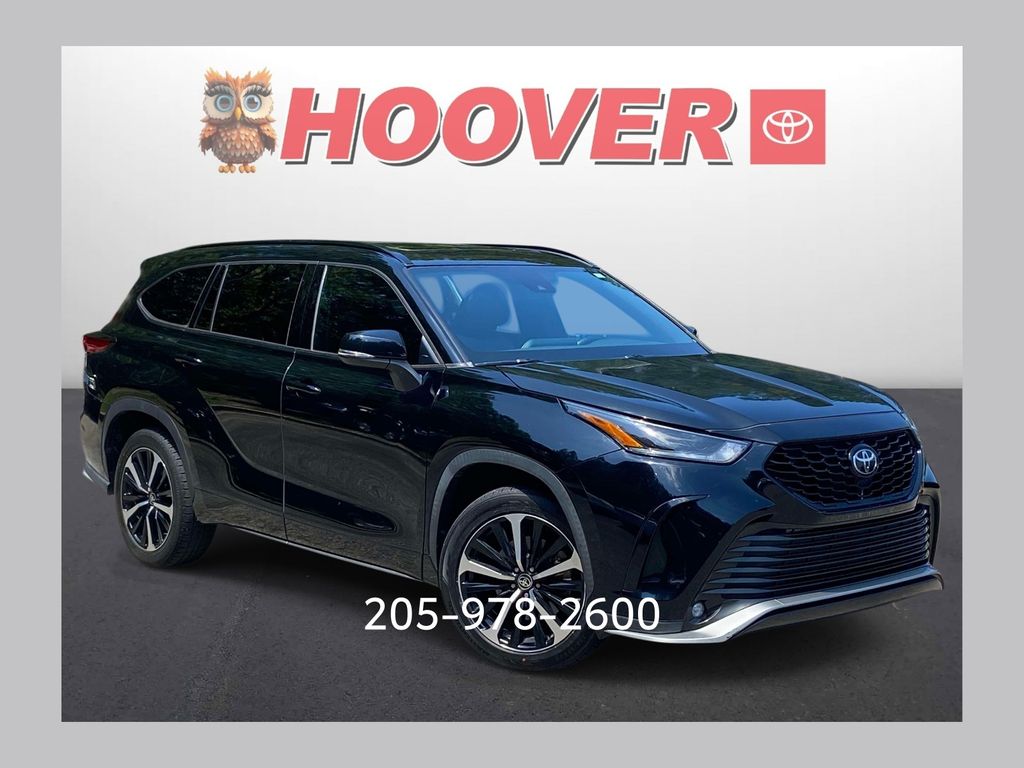 Midnight Black Metallic 2021 Toyota Highlander SUV / Crossover All-Wheel Drive 8-Speed Automatic