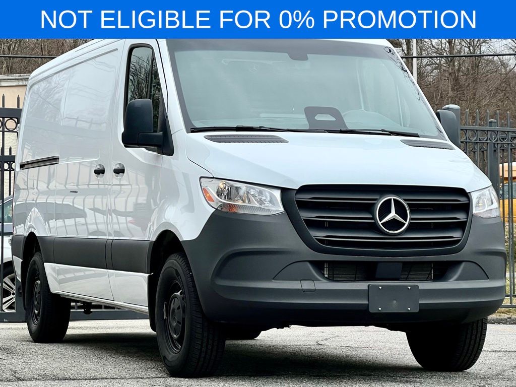 Arctic White 2025 Mercedes-Benz Sprinter Cargo 2500 144 RWD Van Rear-Wheel Drive 9-Speed Automatic
