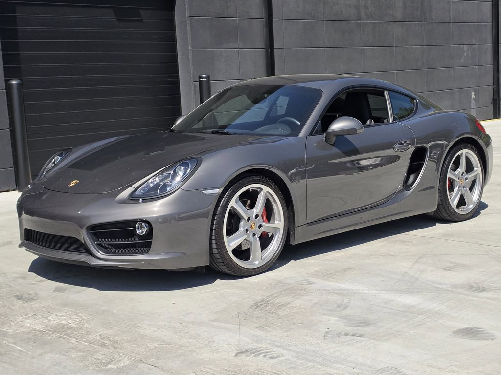 Gray 2014 Porsche Cayman S Coupe Rear-Wheel Drive 6-Speed Manual