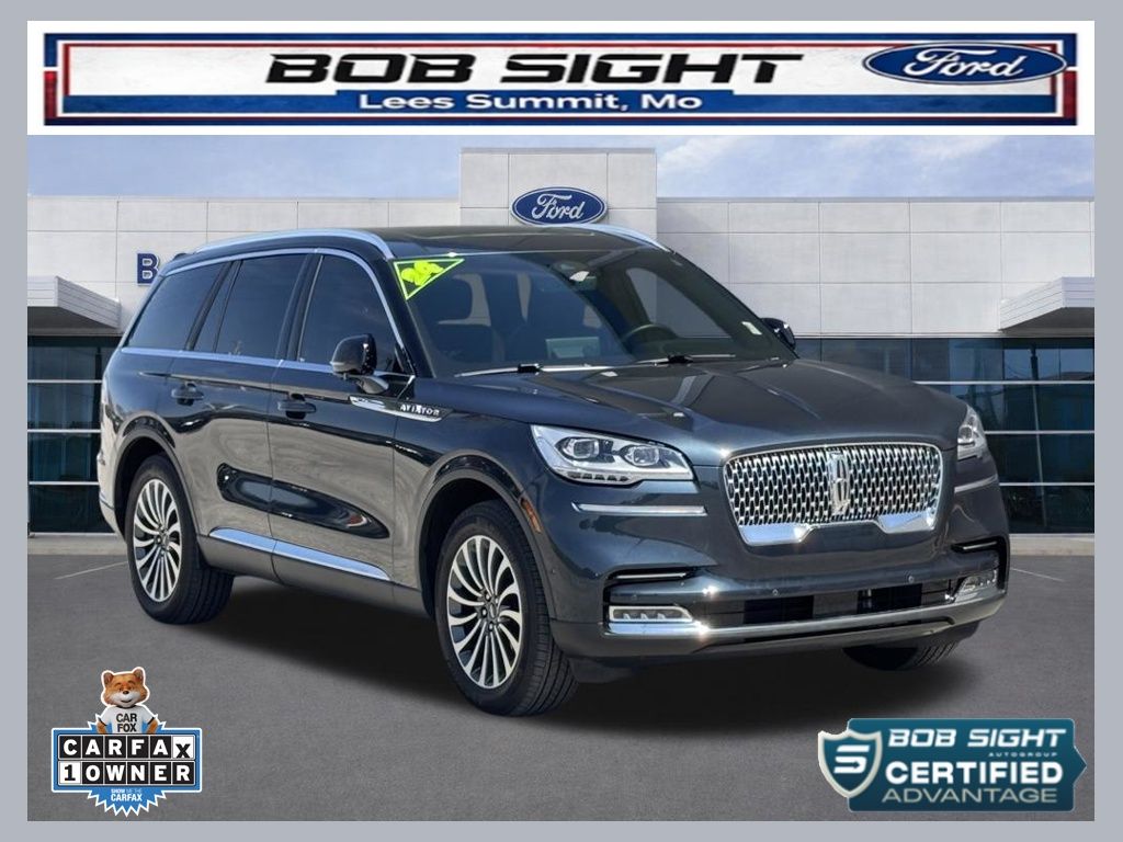 Flight Blue Metallic Clearcoat 2024 Lincoln Aviator Reserve AWD SUV / Crossover All-Wheel Drive Automatic
