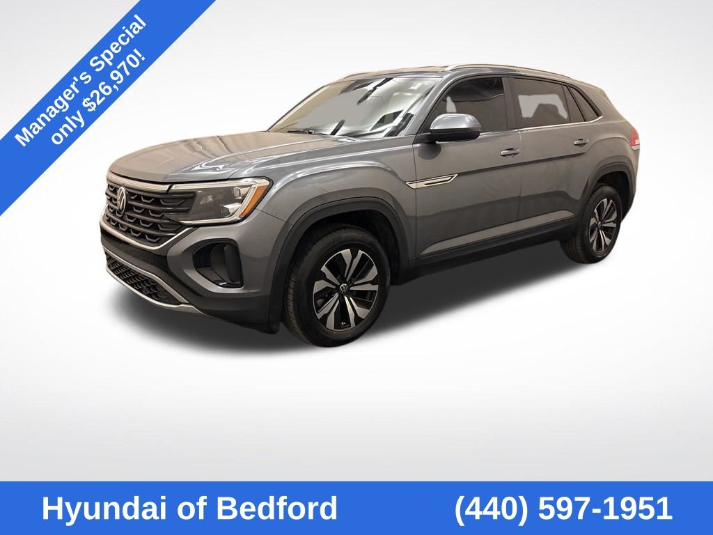 Gray 2024 Volkswagen Atlas Cross Sport SE 4Motion SUV / Crossover All-Wheel Drive 8-Speed Automatic