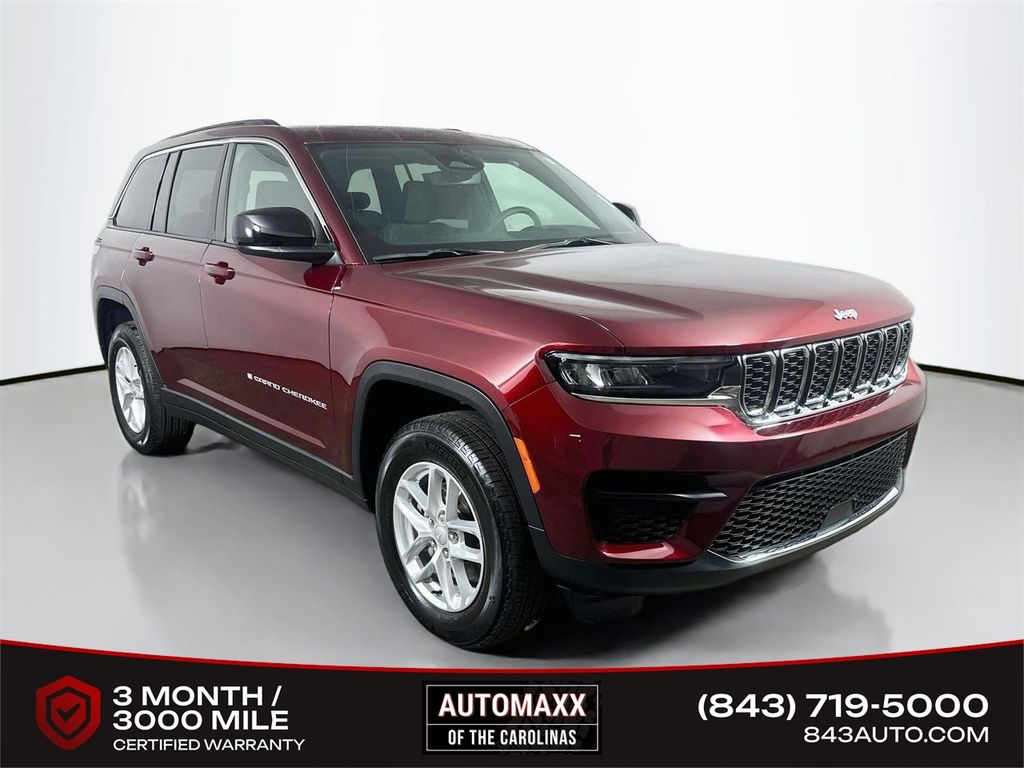 Velvet Red Pearlcoat 2024 Jeep Grand Cherokee SUV / Crossover Four-Wheel Drive 8-Speed Automatic