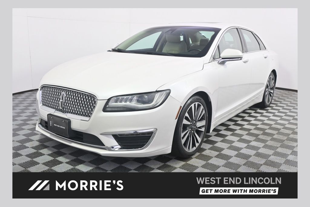 White Platinum Clearcoat Metallic 2017 Lincoln MKZ Sedan All-Wheel Drive 6-Speed Automatic
